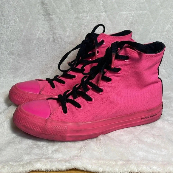 Converse X OPI V-I-Pink Passes Chuck Taylor All Star High Top Sneakers Size 6 - Picture 3 of 9